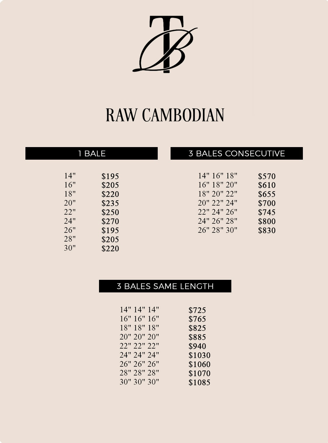 Raw Cambodian – 1 Bale Bundle