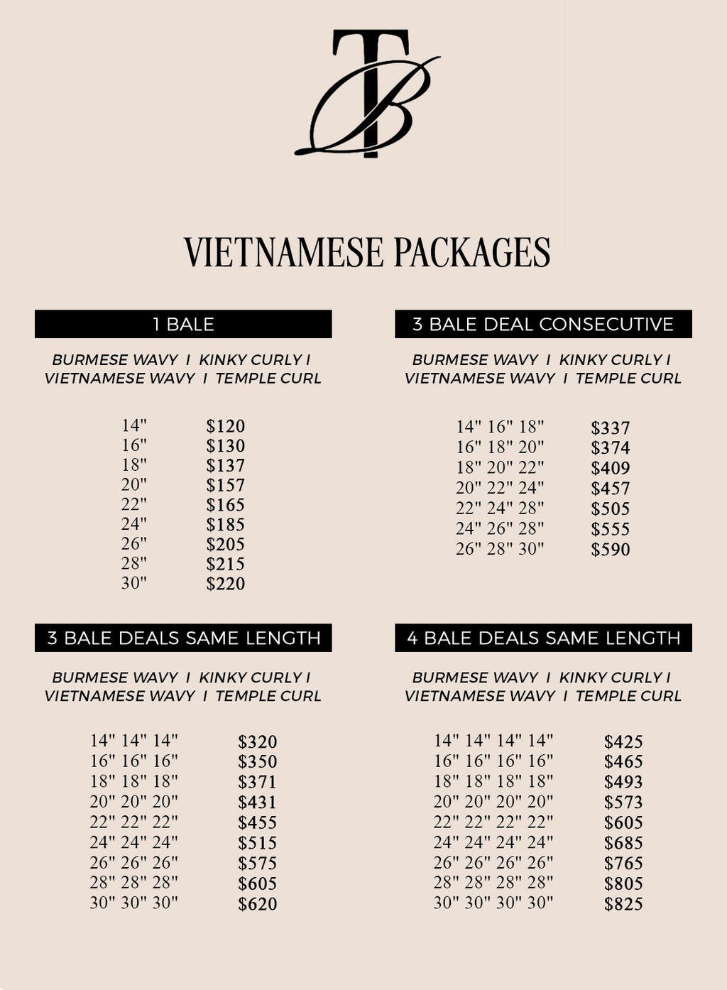 Vietnamese – 1 Bale Bundle